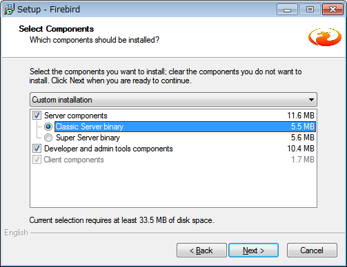 Firebird Installer Command Line Parameters